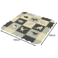 Kruzzel 25785 Kontrastní pěnové puzzle 30,5 x 30,5cm, 35 dílků