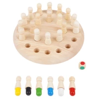 Kruzzel 26251 Dřevěné paměťové šachy