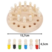 Kruzzel 26251 Dřevěné paměťové šachy