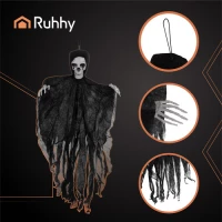 Ruhhy 26125 Čierna závesná kostra, HALLOWEEN