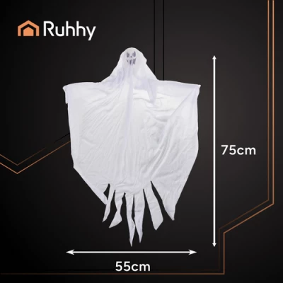 Ruhhy 25957 Halloweenská dekorace ve tvaru ducha 75 cm, 3 ks
