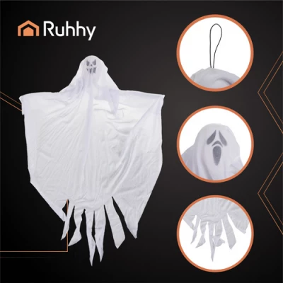 Ruhhy 25957 Halloweenská dekorace ve tvaru ducha 75 cm, 3 ks