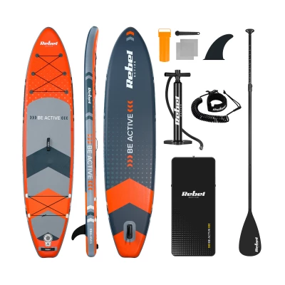 Rebel RBA-4500 Paddleboard SUP s příslušenstvím 350 cm, 135 kg, oranžový