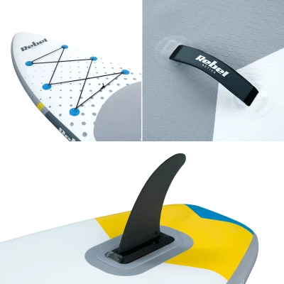 Rebel RBA-4500 Paddleboard SUP s príslušenstvom 350 cm, 135 kg, biely