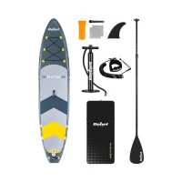 Rebel RBA-4500 Paddleboard SUP s príslušenstvom 350 cm, 135 kg, sivý