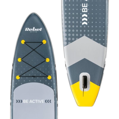 Rebel RBA-4500 Paddleboard SUP s príslušenstvom 350 cm, 135 kg, sivý