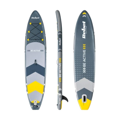 Rebel RBA-4500 Paddleboard SUP s príslušenstvom 350 cm, 135 kg, sivý