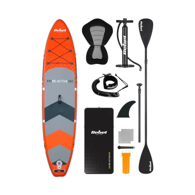 Rebel RBA-4501 Paddleboard SUP s príslušenstvom 350 cm, 140 kg, oranžový