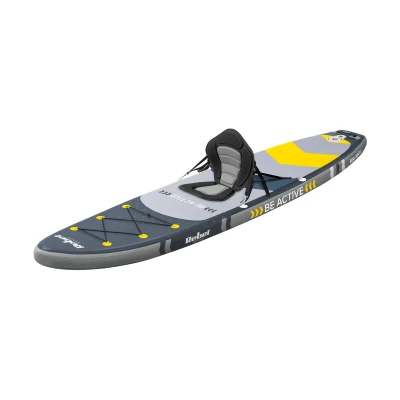 Rebel RBA-4501 Paddleboard SUP s príslušenstvom 350 cm, 140 kg, sivý