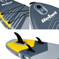 Rebel RBA-4507 Paddleboard SUP s príslušenstvom 335 cm, 140 kg, sivý