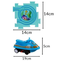 Kruzzel 24851 Interaktivní puzzle podmořský svět s dopravními značkami