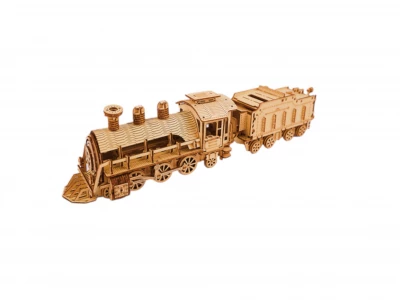 Kruzzel 26515 Puzzle Lokomotíva 3D, drevené