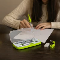 Maaleo 26170 Geometrická súprava v kufríku 10 kusov, zelená