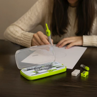 Maaleo 26170 Geometrická súprava v kufríku 10 kusov, zelená