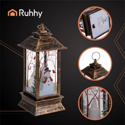 Ruhhy 26754 LED vánoční lucerna 12,5 cm, měděná