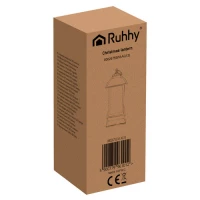 Ruhhy 26755 LED vánoční lucerna 12,5 cm, stříbrná
