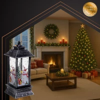 Ruhhy 26755 LED vánoční lucerna 12,5 cm, stříbrná