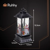 Ruhhy 26755 LED vánoční lucerna 12,5 cm, stříbrná