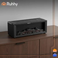 Ruhhy 26453 Dekorativní RGB LED zvlhčovač vzduchu s efektem plamene, černý