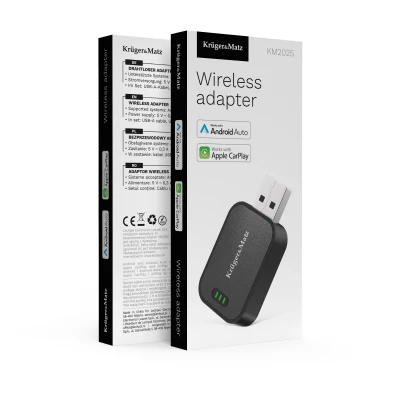 Kruger&Matz KM2025 Bezdrátový adaptér pro CarPlay/AndroidAuto HL-CP03