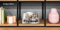 Kruger&Matz KM1101 Digitální fotorámeček Frameo WiFi, 10,1 palců, stříbrný