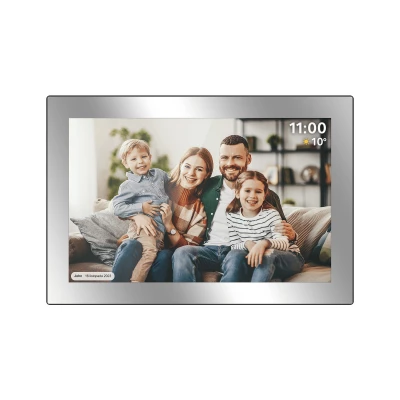 Kruger&Matz KM1101 Digitální fotorámeček Frameo WiFi, 10,1 palců, stříbrný