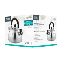  Teesa TSA0153 Konvice na vaření vody s píšťalkou 1,8 L, nerez 