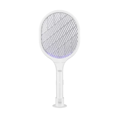 Teesa TSA0212 Plácačka na mouchy elektrická s UV světlem, 2 v 1, bílá