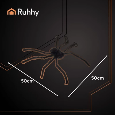 Ruhhy 26029 Gigantický pavouk 50 cm, černá