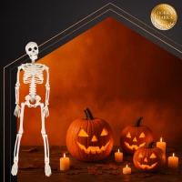 Ruhhy 26027 Lidská kostra dekorace na Halloween 40 cm 
