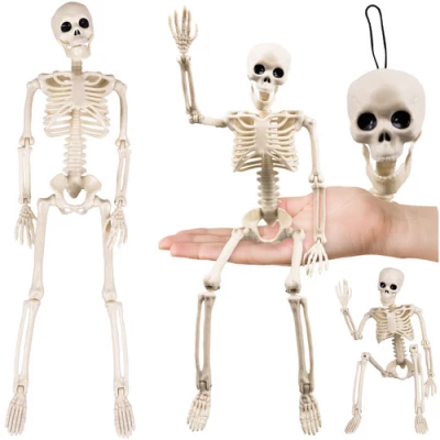 Ruhhy 26027 Lidská kostra dekorace na Halloween 40 cm 