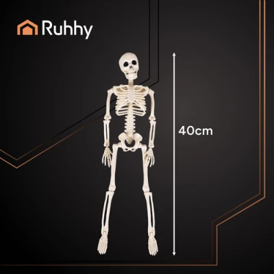 Ruhhy 26027 Lidská kostra dekorace na Halloween 40 cm 