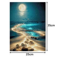 Maaleo 26769 Diamantové malování 40 x 30 cm, Pláž
