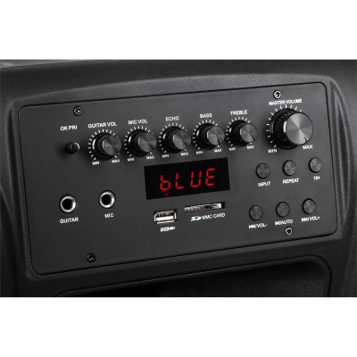 Reproduktor Azusa MIK0134 Bluetooth, 2x mikrofón, diaľkové ovládanie, 120 W, čierny