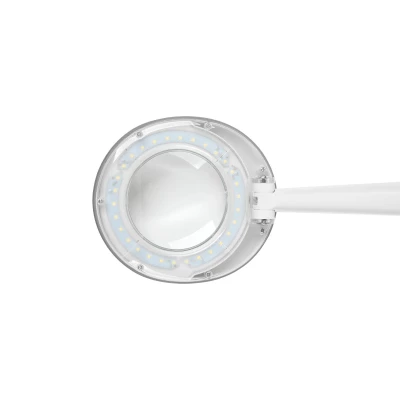 Rebel NAR0460-2 Stolní lampa s lupou 5D, 6W, 450 lm, bílá