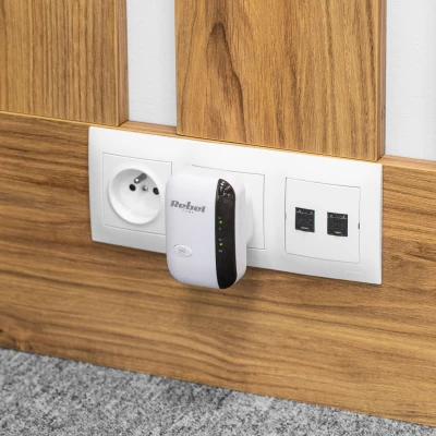 Rebel KOM1030 WiFi zesilovač signálu, 300Mb/s, bílý