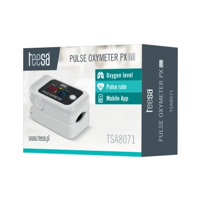 Teesa TSA8071 Pulzný oxymeter na prsty LCD, Bluetooth, PX70