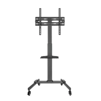 Cabletech UCH0218 Mobilný držiak na kolieskach pre televízory 32" - 55", čierny