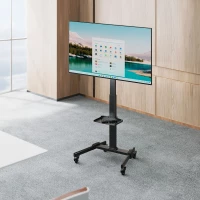 Cabletech UCH0218 Mobilný držiak na kolieskach pre televízory 32" - 55", čierny