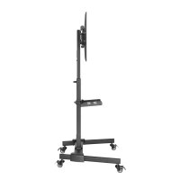 Cabletech UCH0218 Mobilný držiak na kolieskach pre televízory 32" - 55", čierny