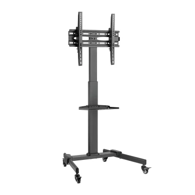 Cabletech UCH0218 Mobilný držiak na kolieskach pre televízory 32" - 55", čierny