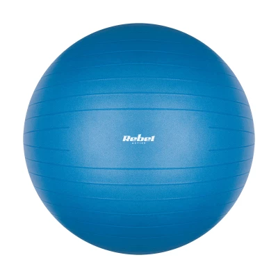 Rebel RBA-3102 Gymnastická lopta 75 cm s ručnou pumpou, modrá