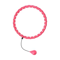 Rebel RBA-3065 Masážní obruč Hula Hoop se závažím 50 cm, růžová
