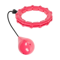 Rebel RBA-3065 Masážní obruč Hula Hoop se závažím 50 cm, růžová