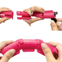 Rebel RBA-3065 Masážní obruč Hula Hoop se závažím 50 cm, růžová