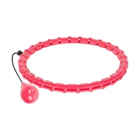 Rebel RBA-3065 Masážní obruč Hula Hoop se závažím 50 cm, růžová