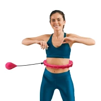 Rebel RBA-3065 Masážní obruč Hula Hoop se závažím 50 cm, růžová
