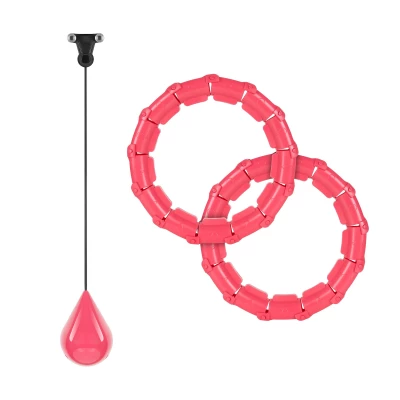 Rebel RBA-3065 Masážní obruč Hula Hoop se závažím 50 cm, růžová