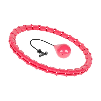 Rebel RBA-3065 Masážní obruč Hula Hoop se závažím 50 cm, růžová