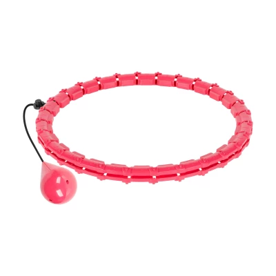 Rebel RBA-3065 Masážní obruč Hula Hoop se závažím 50 cm, růžová